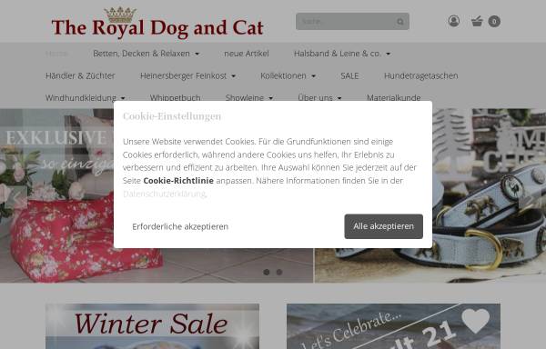 Vorschau von www.the-royal-dog-and-cat.de, The Royal Dog and Cat