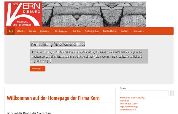 Vorschau von www.kern-dieburg.de, Heinrich Kern Straßen- und Tiefbau GmbH