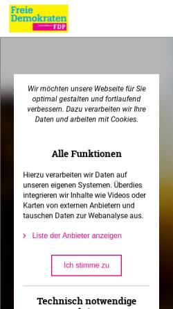 Vorschau der mobilen Webseite www.fdp-gross-bieberau.de, FDP Groß-Bieberau