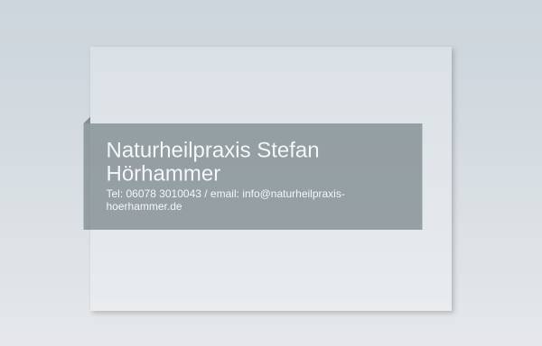 Vorschau von naturheilpraxis-hoerhammer.de, Naturheilpraxis Stefan Hörhammer