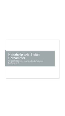 Vorschau der mobilen Webseite naturheilpraxis-hoerhammer.de, Naturheilpraxis Stefan Hörhammer