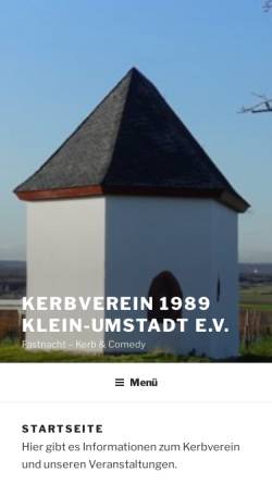 Vorschau der mobilen Webseite www.kerbverein89.de, Kerbverein 1989 Klein-Umstadt e.V.