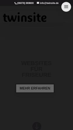 Vorschau der mobilen Webseite www.twinsite.de, Twinsite, Udo Dietz Branchenlösungen fürs Web