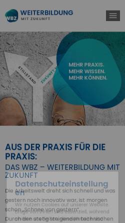Vorschau der mobilen Webseite www.ruebsam-wbz.de, Rübsam achkräfte Gesellschaft für Aus- und Weiterbildung mbH & Co. KG