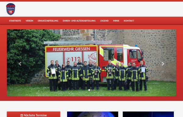 Vorschau von ff-giessen.de, Freiwillige Feuerwehr Gießen