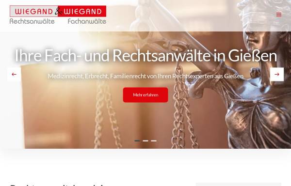Vorschau von www.fachanwaelte-wiegand-wiegand.de, Fachanwälte und Rechtsanwaltskanzlei Wiegand & Wiegand