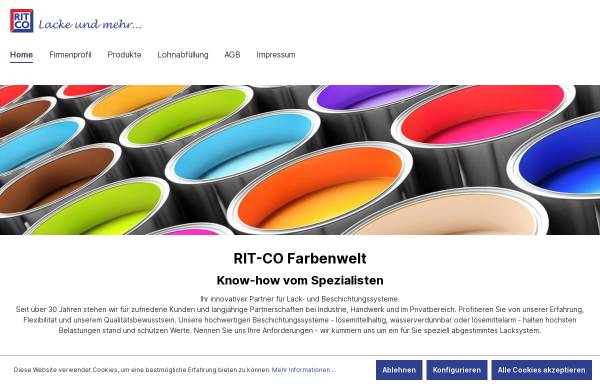 Vorschau von www.ritco-gmbh.de, RIT-CO GmbH & Co. KG