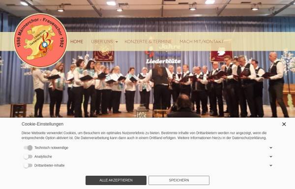 Vorschau von gv-liederbluete.de, Gesangsverein Liederblüte Garbenteich