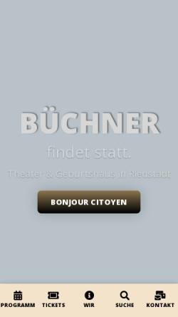 Vorschau der mobilen Webseite www.buechnerbuehne.de, BüchnerBühne