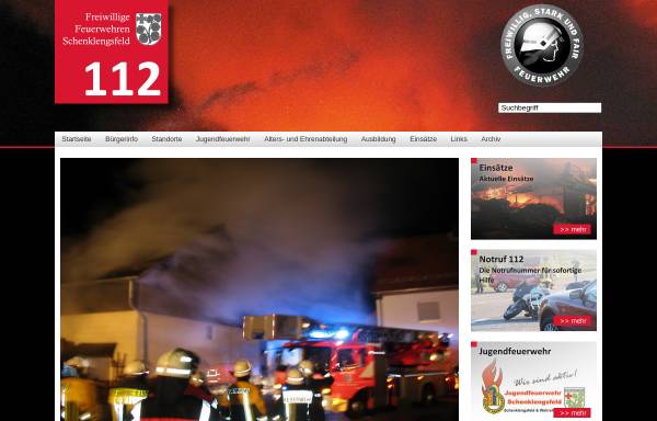 Vorschau von www.feuerwehren-schenklengsfeld.de, Freiwillige Feuerwehren Schenklengsfeld