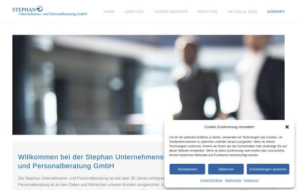 Vorschau von www.jobfinance.de, Stephan Unternehmens- und Personalberatung GmbH