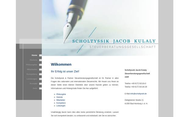 Vorschau von www.scholtyssik.de, Scholtyssik & Partner Steuerberatungsgesellschaft mbH