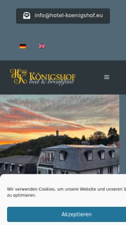 Vorschau der mobilen Webseite www.hotel-koenigshof.eu, Hotel Königshof