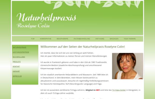 Vorschau von naturheilpraxis-colin.de, Naturheilpraxis Roselyne Colin