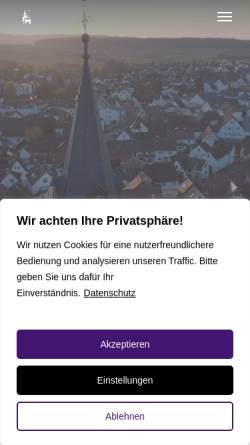 Vorschau der mobilen Webseite kirche-wehrheim.de, Kirchengemeinden