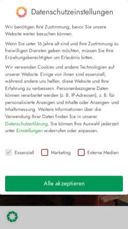 Vorschau der mobilen Webseite grube-fortuna.de, Förderverein Besucher-Bergwerk Fortuna e.V., Wetzlar