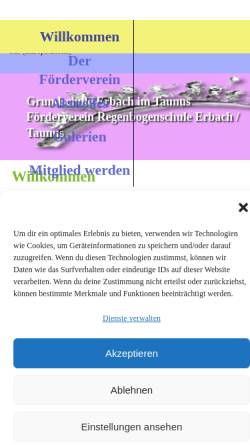 Vorschau der mobilen Webseite www.gse-regenbogenschule.de, Förderverein Regenbogenschule Erbach im Taunus