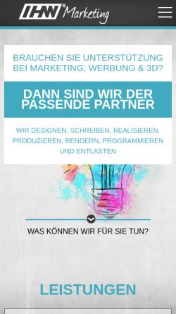Vorschau der mobilen Webseite ihw-marketing.eu, IHW-Marketing GmbH