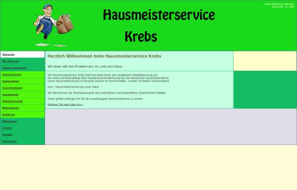 Vorschau von www.hausmeisterservice-krebs.de, Hausmeister Service Krebs