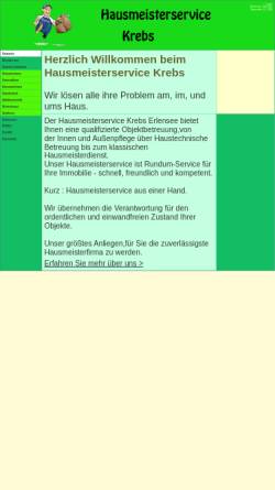 Vorschau der mobilen Webseite www.hausmeisterservice-krebs.de, Hausmeister Service Krebs
