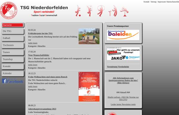 Vorschau von www.tsgniederdorfelden.de, Turn- und Sport-Gemeinde Niederdorfelden e.V.