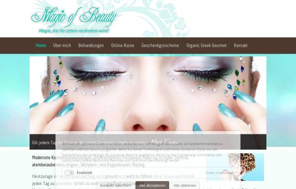 Vorschau von www.magicofbeauty.net, Magic of Beauty