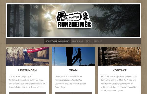 Vorschau von www.baumpflege-runzheimer.de, Baumpflege Runzheimer