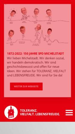Vorschau der mobilen Webseite spd-michelstadt.de, SPD Michelstadt