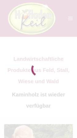 Vorschau der mobilen Webseite hofladen-keil.de, Hofladen Keil im OT Bockenrod