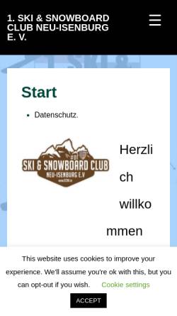 Vorschau der mobilen Webseite www.ski-club-neu-isenburg.de, 1. Ski & Snowboard Club Neu-Isenburg e.V.