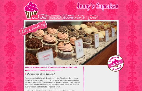 Vorschau von jennys-cupcakes.de, Jenny's Cupcakes
