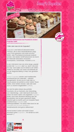 Vorschau der mobilen Webseite jennys-cupcakes.de, Jenny's Cupcakes