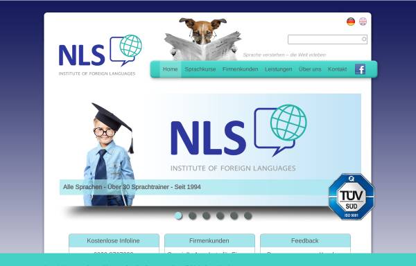 Vorschau von www.nls-institute.com, TNLS The New Language School