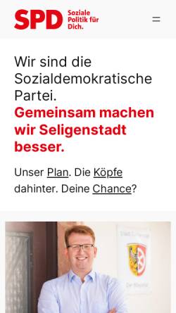 Vorschau der mobilen Webseite spd-seligenstadt.de, SPD Seligenstadt