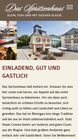 Vorschau der mobilen Webseite www.das-spritzenhaus.de, Das Spritzenhaus