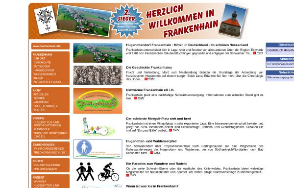 Vorschau von www.frankenhain.info, Schwalmstadt-Frankenhain