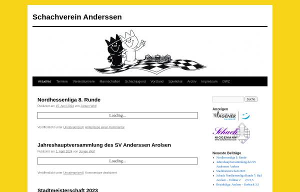 Vorschau von www.schachverein-anderssen.de, Schachverein Anderssen Arolsen