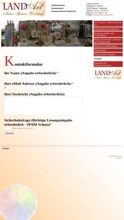 Vorschau der mobilen Webseite www.landart-edersee.de, LandArt, Carolin Josef