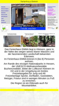 Vorschau der mobilen Webseite www.ferienhaus-emma-o-maschke.de, Ferienhaus Emma, Olivia Maschke