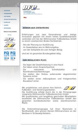 Vorschau der mobilen Webseite www.dithmarscher-fussbodenbau.de, Dithmarscher Fußbodenbau GmbH