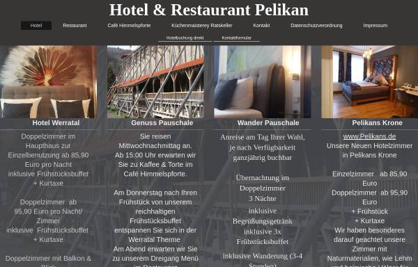 Vorschau von www.hotel-werratal.com, Hotel Werratal und Pelikan