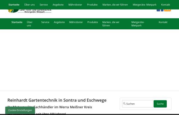 Vorschau von www.reinhardt-gartentechnik.de, Klaus Reinhardt Land- Forst- und Gartentechnik