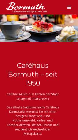 Vorschau der mobilen Webseite cafehaus-bormuth.de, Cafehaus Bormuth