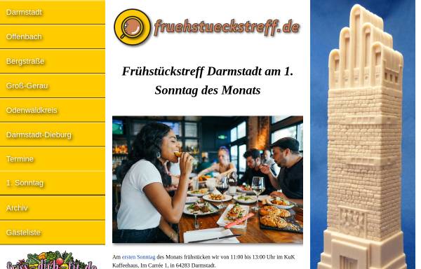 Vorschau von www.darmstadt.fruehstueckstreff.de, Frühstückstreff