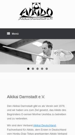 Vorschau der mobilen Webseite aikikai-darmstadt.de, Aikikai Darmstadt