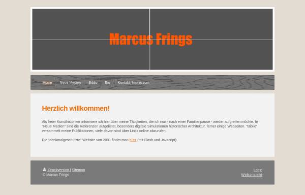Vorschau von www.marcus-frings.de, Dr. Marcus Frings