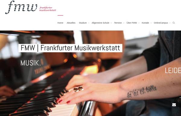 Vorschau von www.fmw.de, FMW Frankfurter Musikwerkstatt