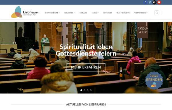 Vorschau von liebfrauen.net, Pfarrei und Kapuzinerkloster Liebfrauen