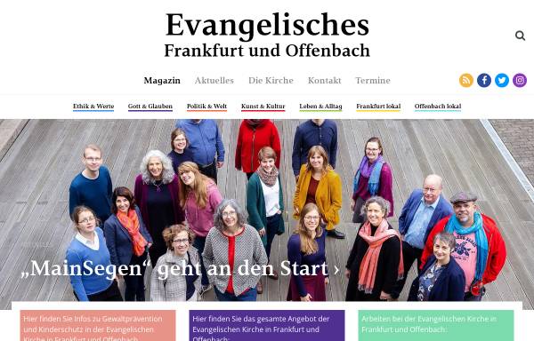 Vorschau von www.evangelischesfrankfurt.de, Evangelisches Frankfurt