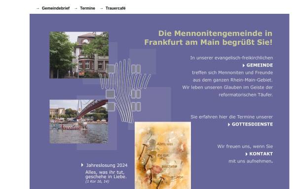 Vorschau von www.mennoniten-frankfurt.de, Mennonitengemeinde Frankfurt